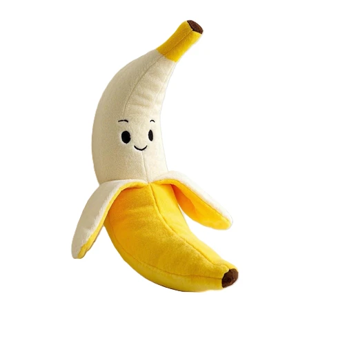 Slatka nasmijana plišana igračka od banane - savršena za maženje i dekor!