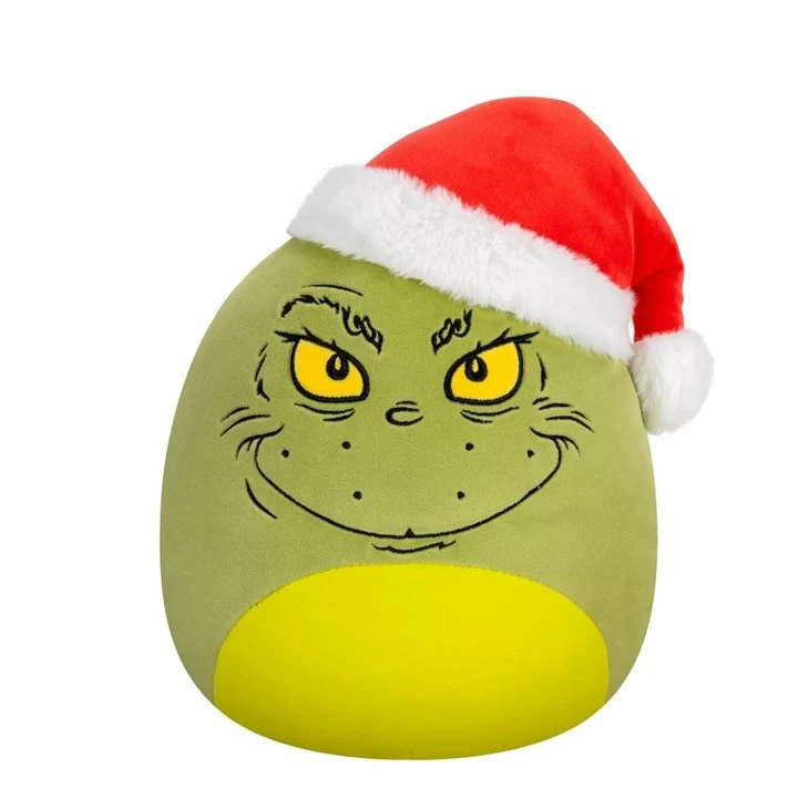 Grinch plišana igračka s kapom Djeda Božićnjaka